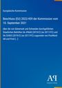 Europäische Kommission, Beschluss (EU) 2022/459 vom 10. September 2021 über Beihilfen für PostNord. Blau mit Logo unten rechts.