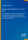"Europäische Kommission: Beschluss vom 20. Januar 2022 zur Änderung des Abkommens EU-Japan. Logo unten rechts."