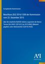 Text über Beschluss der EU-Kommission zu Italiens Beihilfe für Banca Tercas. Blau mit gelbem Rand, Logo "AP".