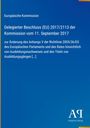 Europäische Kommission, Titel: Delegierter Beschluss (EU) 2017/2113 vom 11. September 2017. Blaues Design mit Verlagslogo.