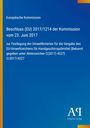Text über EU-Beschluss zur Umweltkennzeichnung. Blau mit gelbem Rand, "Antiphon Verlag" Logo unten rechts.