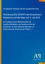 Verordnung (EU) 2018/973; Mehrjahresplan für Grundfischbestände Nordsee. Blau mit gelb-roten Akzenten, Antiphon Verlag.