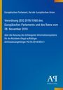 Verordnung (EU) 2018/1860 zur Nutzung des Schengener Informationssystems. Blaues Dokument mit einem Logo.