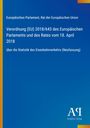 Verordnung (EU) 2018/643 zur Statistik des Eisenbahnverkehrs. Blaues Cover mit einem gelben Streifen und „Antiphon Verlag“.