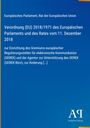 Verordnung (EU) 2018/1971 zur Einrichtung des GEREK. Blaues Cover, schlichte Gestaltung, Logo unten rechts.
