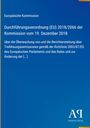 Europäische Kommission: Verordnung (EU) 2018/2066 vom 19.12.2018 zur Überwachung von Treibhausgasemissionen. Blaues Cover.