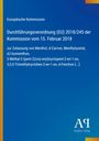 Durchführungsverordnung (EU) 2018/245, 15. Februar 2018. Zulassung von Menthol, d-Carvon. Blau mit Logo unten rechts.
