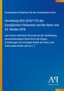 Europäisches Parlament, Verordnung (EU) 2018/1725, blauer Hintergrund, links gelber Rand, unten Logo "AP".