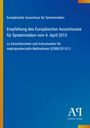 Europäischer Ausschuss für Systemrisiken: Empfehlung des Europäischen Ausschusses für Systemrisiken vom 4. April 2013, Buch