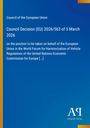 Council Decision (EU) 2026/563, 5 March 2026, blaue Hintergrund, Logo rechts unten.