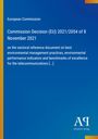 Text: Europäische Kommission, Entscheid 2021/2054, Umweltmanagement Praktiken. Blauer Hintergrund, Logo unten rechts.