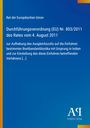 EU-Durchführungsverordnung zur Aufhebung des Ausgleichszolls auf indische Antibiotika; blaues Design, Antiphon Verlag.