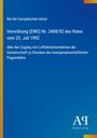Verordnung (EWG) Nr. 2408/92, Rat der Europäischen Union. Blaues Layout, Verlag „Antiphon“ unten rechts.