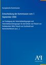 Entscheidung der Kommission vom 7. September 2000 über Veterinärbedingungen. Blaues Cover, Antiphon Verlag Logo.