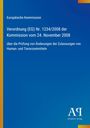 Europäische Kommission, Verordnung über Arzneimittelzulassungen. Blau mit gelben Details, Logo "AR Antiphon Verlag" unten rechts.