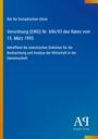 "Verordnung (EWG) Nr. 696/93 des Rates vom 15. März 1993. Blaues Cover mit gelbem Rand. Logo: AQ Antiphon Verlag."