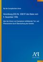 Text oben: Verordnung (EG) Nr. 338/97 des Rates vom 9. Dezember 1996. Logo unten: Antiphon Verlag. Hintergrund in Blau.