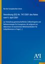 "Verordnung (EG) Nr. 747/2001 des Rates vom 9. April 2001 zur Verwaltung gemeinschaftlicher Zollkontingente [...]"  
Blauer Hintergrund, gelber Rand links.