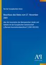 Rat der Europäischen Union: Beschluss des Rates vom 27. November 2001. Blaues Cover, links gelber Streifen.