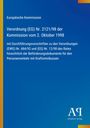 Europäische Kommission, Verordnung (EG) Nr. 2121/98, Kraftomnibusse; blau-gelber Hintergrund; weißer Text, Logo unten.