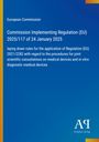 „European Commission: Commission Implementing Regulation (EU) 2025/117 of 24 January 2025...“ Blauer Hintergrund.