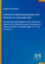 "Commission Implementing Regulation (EU) 2025/2291 of 10 November 2025" auf blauem Hintergrund mit gelbem Rand links.