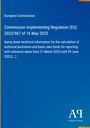 Titel: EU-Verordnung, 16. Mai 2023, technische Infos für Kalkulation. Blau-weiße Gestaltung mit Verlagssignet unten.