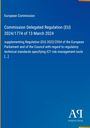 „European Commission“, „Commission Delegated Regulation (EU) 2024/1774 of 13 March 2024“. Blaues Layout mit Verlag-Logo.