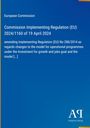 Titel: "Commission Implementing Regulation (EU) 2024/1160 of 19 April 2024". Blau mit weißen Text. Rechtes Logo: "AV".
