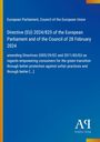 Directive (EU) 2024/825 amending 2005/29/EC, 2011/83/EU; blau mit gelbem Rand, Logo unten rechts.