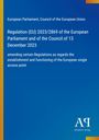 Titel: Regulation (EU) 2023/2869. Text auf blauem Hintergrund mit gelbem Rand, Logo unten rechts.