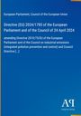 Directive (EU) 2024/1785 des Europäischen Parlaments, Antiphon Verlag-Logo unten rechts auf blauem Hintergrund.