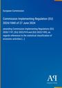 Text über EU-Verordnung von 2024. Titel und Logo auf blauem Hintergrund. Links gelber Streifen.