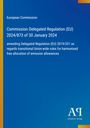 Europäische Kommission, Verordnung (EU) 2024/873, 30. Januar 2024. Blauer Hintergrund, gelber Rand links.