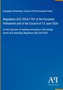 Text über EU-Verordnung zur Methanemissionsreduktion. Blaues Dokument mit gelbem Rand. Enthält Logo von Antiphon Verlag.