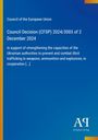 „Council of the European Union, Council Decision (CFSP) 2024/3003...“ Unten rechts Logo „A“ über „Antiphon Verlag“.