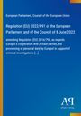 Regulation (EU) 2022/991, Europol, private parties, personal data, criminal investigations; Blau mit gelbem Rand links.