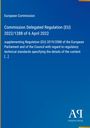Text über EU-Verordnung auf blauem Hintergrund; unten rechts Logo von Antiphon Verlag.