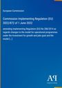 Titel: "Commission Implementing Regulation (EU) 2022/872 of 1 June 2022", blauer Hintergrund, Verlagssignatur unten rechts.