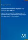 Text: "European Commission, Commission Implementing Regulation (EU) 2022/802 of 20 May 2022"

Beschreibung: Blaues Cover mit Text, minimalistisches Design.