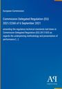 Text: "European Commission. Commission Delegated Regulation (EU) 2021/2268 of 6 September 2021." Unterer Bereich in Blau mit Verlagslogo.