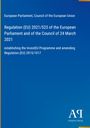 Europäisches Parlament, Rat der EU: Verordnung (EU) 2021/523, InvestEU-Programm, Anpassung Verordnung (EU) 2015/1017. Logo rechts.