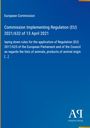 Kommission Implementing Regulation (EU) 2021/632 vom 13. April 2021, blaue Hintergrundfarbe, Logo "Antiphon Verlag".