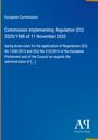 European Commission, Implementing Regulation (EU) 2020/1988, rules for application of Regulations (EU) No 1308/2013, blue Hintergrund.