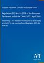 Text über EU-Regulierung mit Nennung von CPA und Verordnung 3696/93. Blaues Cover mit "Antiphon Verlag" Logo.
