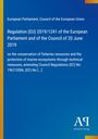 Text: Regulation (EU) 2019/1241 on fisheries conservation. Blaues Cover, links gelbe Linie, unten rechts Verlag-Logo.