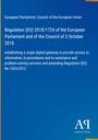 Regulation (EU) 2018/1724 für ein digitales Gateway. Europäisches Parlament, Rat der EU. Antiphon Verlag Logo unten rechts.