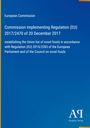 "Commission Implementing Regulation (EU) 2017/2470" auf blauem Hintergrund, europäisches Logo unten.
