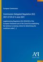 Titel: "Commission Delegated Regulation (EU) 2021/2139 of 4 June 2021". Blauer Hintergrund, links oranger Streifen.