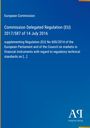 "Commission Delegated Regulation (EU) 2017/587 of 14 July 2016" auf blauem Hintergrund. "Antiphon Verlag" unten rechts.
